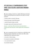 ATI OB EXAM 3 COMPREHENSIVE STUDY&NewLine;SHEET 2026 SOLVED QUESTIONS PREMIUM&NewLine;BUNDLE&NewLine;