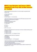 MRSO Exam Question and Answer 2026 &vert;&NewLine;Simplified Exam Prep with Verified Answers&NewLine;&vert; A&plus; Verified