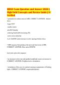 MRSO Exam Question and Answer 2026 &vert;&NewLine;High-Yield Concepts and Review Guide &vert; A&plus;&NewLine;Verified