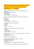 MRSO Exam Question and Answer 2026 &vert;&NewLine;Complete Study Guide with Practice&NewLine;Questions &vert; A&plus; Verified