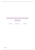 Samenvatting Hematologie &vert; KU Leuven &vert; 2025&sol;2026