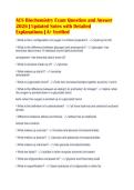ACS Biochemistry Exam Question and Answer&NewLine;2026 &vert; Updated Notes with Detailed&NewLine;Explanations &vert; A&plus; Verified