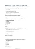 AANP FNP Exam Practice Questions &vert; Questions and Answers with Rationales &vert; A&plus; Graded