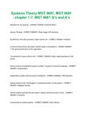 Systems Theory MGT 6681&comma; MGT 6681 - chapter 1-7&comma; MGT 6681 Q&rsquo;s and A&rsquo;s&period;