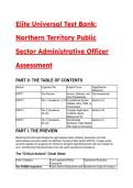 2026&sol;2027 S-Tier Elite Test Bank&colon; Northern Territory Public Sector &lpar;NTPS&rpar; Administrative Officer Assessment