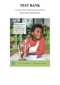 Assessment in Early Childhood Education&comma; 8th edition &mdash; by Sue Wortham&comma; Belinda Hardin  &mdash; Complete Test Bank &lpar;Ch&period; 1-11&rpar;