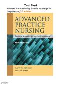 Advanced Practice Nursing&colon; Essential Knowledge for the Profession 3rd Edition&comma; All chapters are included&period;