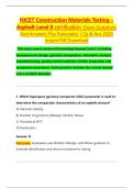 COMPILATION BUNLE FOR CONSTRUCTION  CERTIFICATION EXAM QUESTIONS AND ANSWERS WITH RATIONALES LATEST 2026&sol;27