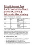 2026&sol;2027 Elite Tasmanian State Service &lpar;TSS&rpar; Clerical & Admin Test Bank&colon; Master-Level Practice Questions & Explanations