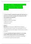 NSG 100 Exam 1 &ndash; Introduction to Nursing &NewLine;Concepts  Questions And Answers Plus &NewLine;Rationales &vert; Qs & Ans 2026 &vert; Instant Pdf &NewLine;Download 