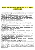 AANP Board Certification Exam 2026 Complete Practice Questions with Verified Answers &vert; FNP & AGNP Exam Prep Study Guide&comma; Test Bank & Review Notes