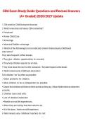 CDA Exam Study Guide 2026&sol;2027 &ndash; Questions and Revised Answers Comprehensive Review