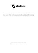 Test Bank - Psychiatric Nursing&colon; Contemporary Practice &lpar;6th Edition by Boyd&rpar;