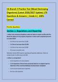CA Branch 3 Practice Test &lpar;Wood Destroying &NewLine;Organisms&rpar; &lpar;Latest 2026&sol;2027 Update&rpar; 170 &NewLine;Questions & Answers &vert; Grade A &vert; 100&percnt; &NewLine;Correct 