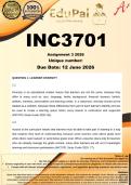 INC3701 Assignment 3 &lpar;COMPLETE ANSWERS&rpar; 2026 - DUE 12  June 2026