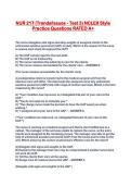 NUR 217 &lpar;Trends&sol;Issues - Test 3&rpar; NCLEX Style Practice Questions RATED A&plus;
