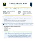NIHSS NIH Stroke Scale Certification Exam &lpar;Latest 2026&sol;2027 Update&rpar; &vert; Complete Study Guide with Verified Q&A Across All Test Groups A-F &vert; A&plus; Grade &vert; National Institutes of Health