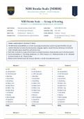 &NewLine;NIH Stroke Scale Group A Patients 1-6 &lpar;Latest 2026&sol;2027 Update&rpar; &vert; Complete Certification Exam Study Guide with Verified Answers and Detailed Rationales &vert; A&plus; Grade &vert; National Institutes of Health