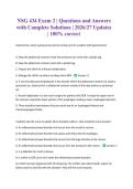 NSG 434 Exam 2 &vert; Questions and Answers with Complete Solutions &vert; 2026&sol;27 Updates &vert; 100&percnt; correct