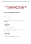 CST &lpar;Certified Surgical Technologist&rpar; Practice Exam 1&comma; 2 & 3 Verified Questions&comma; Correct Answers&comma; and Complete Solutions &vert; 2026&sol;2027 Update