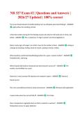 NR 327 Exam &num;2 &vert; Questions and Answers &vert; 2026&sol;27 Updated &vert; 100&percnt; correct