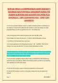 NURS 681 Week 1&ndash;4 Comprehensive Exam 2026&sol;2027 &vert; Advanced Health Physical Assessment Across the Lifespan Questions and Solutions with Rationales &ndash; West Coast University