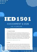 IED1501 Assignment 2 2026 - Due 19 June 2026