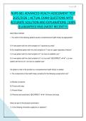 NURS 681 ADVANCED HEALTH ASSESSMENT TEST 2025&sol;2026 &vert; ACTUAL EXAM QUESTIONS WITH ACCURATE SOLUTION AND EXPLANATIONS &vert;100&percnt; GUARANTEED PASS &lpar;MOST RECENT&excl;&excl;&excl;&rpar;