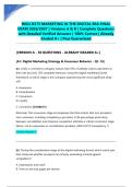 WGU D373 MARKETING IN THE DIGITAL ERA FINAL EXAM 2026&sol;2027 &vert; Versions A & B &vert; Complete Questions with Detailed Verified Answers &vert; 100&percnt; Correct &vert; Already Graded A&plus; &vert; Pass Guaranteed&NewLine;&NewLine;