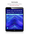 Applied Behavior Analysis for Teachers&comma; 10th edition &mdash; By  Paul Alberto&comma; Anne Troutman &mdash; Test Bank &lpar;Ch&period; 1-13&rpar;