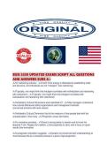 BUSI 3250 UPDATED EXAMS SCRIPT ALL QUESTIONS AND ANSWERS SURE 