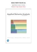 Solution Manual for Applied Behavior Analysis&comma; 3rd edition by John O&period; Cooper&comma; Chapter 1-31 &vert; All Chapters