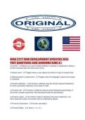 WGU C777 WEB DEVELOPMENT UPDATED 2026 TEST QUESTIONS AND ANSWERS SURE