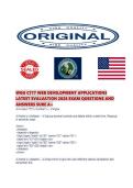 WGU C777 WEB DEVELOPMENT APPLICATIONS LATEST EVALUATION 2026 EXAM QUESTIONS AND ANSWERS SURE A&period;pdf&NewLine;&NewLine;