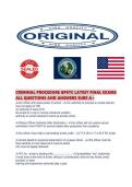 CRIMINAL PROCEDURE GPSTC LATEST FINAL EXAMS ALL QUESTIONS AND ANSWERS SURE 