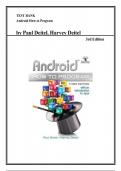 Test Bank for Android How to Program&comma; 3rd edition by Paul Deitel&comma; Harvey Deitel&comma; Chapter 1-10 &vert; All Chapters