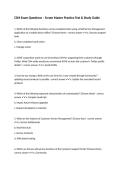 CSM Exam Questions &ndash; Scrum Master Practice Test & Study Guide