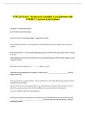 PNB 2264 Unit 6 - Membrane Excitability Exam Questions with &NewLine;CORRECT Answers &lpar;Latest Update&rpar;