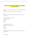 PNB 2265 - Practical 1&colon; Lab 4 Exam Questions with CORRECT &NewLine;Answers &lpar;Latest Update&rpar;