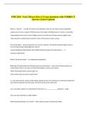 PNB 2265 - Unit 2 Heart &lpar;Part 1&rpar; Exam Questions with CORRECT &NewLine;Answers &lpar;Latest Update&rpar; 