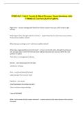PNB 2265 - Unit 4 Vessels & Blood Pressure Exam Questions with &NewLine;CORRECT Answers &lpar;Latest Update&rpar;