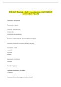 PNB 2265 - Practical 1&colon; Lab 1 Exam Questions with CORRECT &NewLine;Answers &lpar;Latest Update&rpar; 