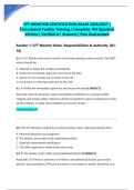 CFT MONITOR CERTIFICATION EXAM 2026&sol;2027 &vert; Correctional Facility Training &vert; Complete 100 Question Version &vert; Verified A&plus; Answers &vert; Pass Guaranteed&NewLine;&NewLine;