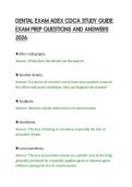 DENTAL&lowbar;EXAM&lowbar;ADEX&lowbar;CDCA&lowbar;STUDY&lowbar;GUIDE&lowbar;EXAM&lowbar;PREP&lowbar;QUESTIONS&lowbar;AND&lowbar;ANSWERS