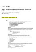 Leifer's Introduction to Maternity and Pediatric Nursing Test Bank 10th Edition Kim Cooper &vert; Comprehensive Nursing Exam Questions and Answers 2026