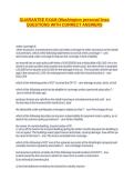 GUARANTEE EXAM &lpar;Washington personal lines QUESTIONS WITH CORRECT ANSWERS