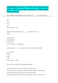 MCB3023 Exam 3 Final Test Questions With 100&percnt; Correct Answers 2026-2027 Elaborated&period;
