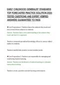 EARLY CHILDHOOD GENERALIST STANDARDS&NewLine;TOP FORECASTED PRACTICE SOLUTION 2026&NewLine;TESTED QUESTIONS AND EXPERT VERIFIED&NewLine;ANSWERS GUARANTEED TO PASS