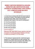 2026-2027 NEWEST CERTIFIED RESIDENTIAL BUILDING&NewLine;INSPECTOR &lpar;RBI&rpar; CERTIFICATION EXAM&NewLine;OFFERED BY INTERNATIONAL CODE COUNCIL&NewLine;&lpar;ICC&rpar; &vert; COMPLETE EXAM Q&A WITH&NewLine;RATIONALES