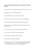 Environmental Engineering Refresher Exam &ndash; Study Guide&comma; Review & Practice Questions